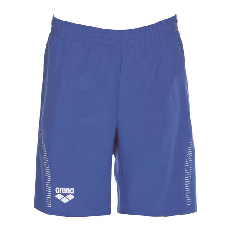 Arena Imprint Jr Short Pantalon Short de Bain pour Homme Boxer de Natation pour Enfant 215689 58/ Black//Coolpix Blue