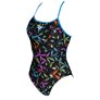 Maillot de bain 1 pièce ARENA W MULTICOLOR PALMS ACCELLERATE BACK ONE PIECE