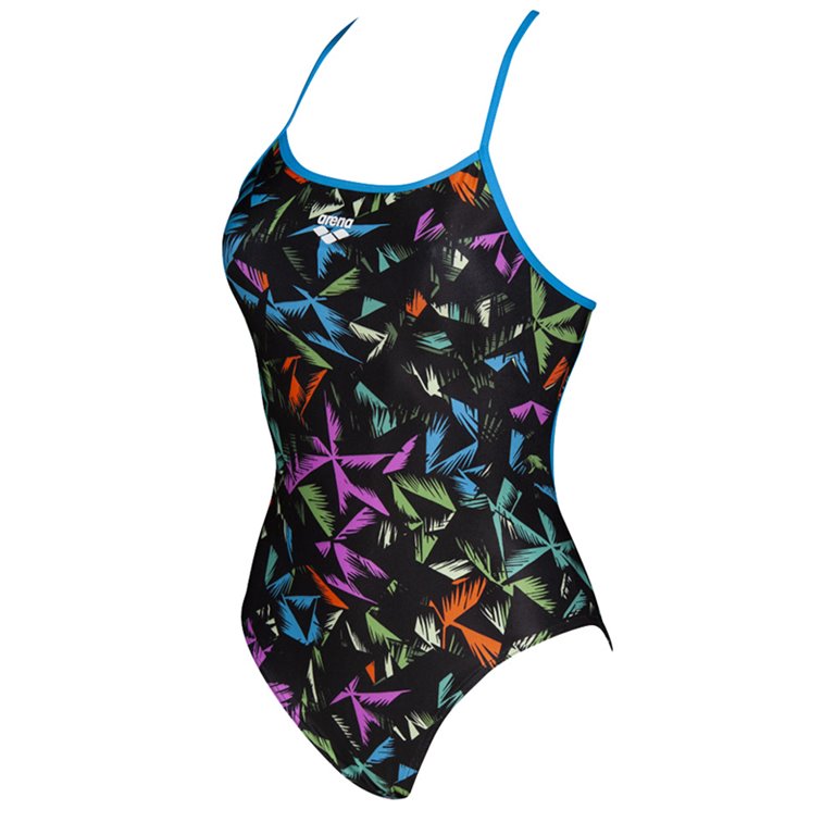Maillot de bain 1 pièce ARENA W MULTICOLOR PALMS ACCELLERATE BACK ONE PIECE
