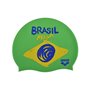 Bonnet de bain ARENA FLAGS SILICONE CAP Brésil