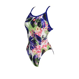 Maillot de bain 1 pièce ARENA WOMEN'S CRAZY ARENA SWIMSUIT XCROSS BACK ALLOVER