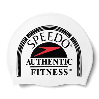 Bonnet de bain SPEEDO PRINTED SILICONE WHI