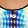 Maillot de bain femme 1 pièce ARENA WOMEN'S ARENA CIRCLE STRIPE SWIMSUIT LACE BACK