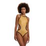 Maillot de bain femme 1 pièce ARENA WOMEN'S ARENA 50TH GOLD SWIMSUIT TECH ONE BACK