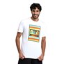 T-shirt unisexe ARENA MEN'S T-SHIRT SOLID COTTON WHITE-MUSIC