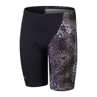 Jammer de bain garçon SPEEDO ECO+ PLACEM V CUT JAM BLA/GRE