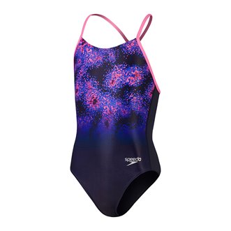 Maillot de bain fille 1 pièce SPEEDO ECO+ PLACEM LANE LINE BACK