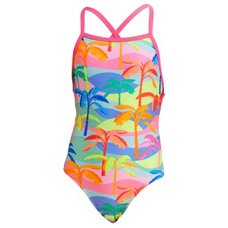 Maillot de bain fille 1 pièce FUNKITA Poka Palm