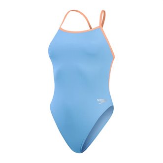 Maillot de bain femme 1 pièce SPEEDO ECO+ SOLID VBACK BLU/PIN