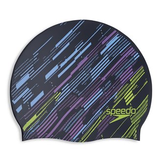 Bonnet de bain SPEEDO REVERSIBLE MOULDED CAP BLA/BLU