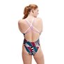 Maillot de bain femme 1 pièce SPEEDO ECO+ ALLOVER STARBACK RED/BLU