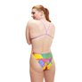 Maillot de bain femme 1 pièce SPEEDO ECO+ ALLOVER VBACK PIN/YEL