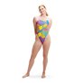 Maillot de bain femme 1 pièce SPEEDO ECO+ ALLOVER VBACK PIN/YEL