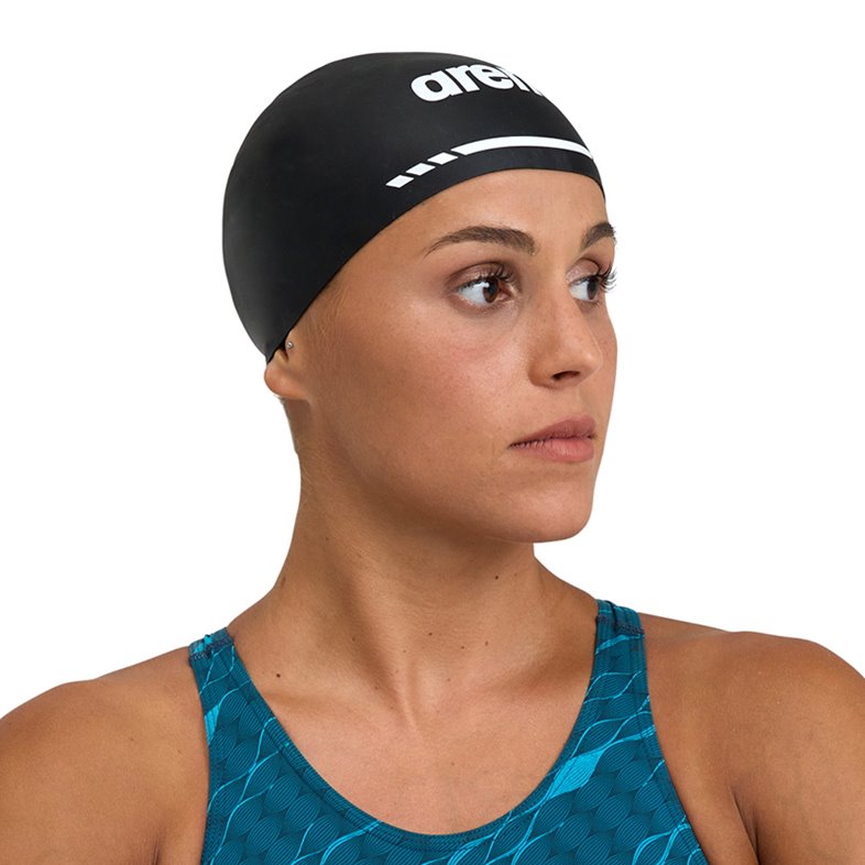 Bonnet De Bain Arena - Modèle Crazy Signal - Silicone Moulé - Taille Unique