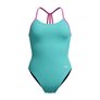 Maillot de bain fille 1 pièce SPEEDO ECO+ SOLID LANE LINE BACK BLU/PIN