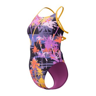 Maillot de bain femme 1 pièce SPEEDO ECO+ ALLOVER LATTICE TIE-BACK MUL