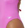 Maillot de bain femme 1 pièce SPEEDO ECO+ SOLID LATTICE TIE-BACK PUR/RED