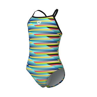 Maillot de bain fille 1 pièce ARENA GIRL'S ARENA RACING STRIPE SWIMSUIT LIGHTDROP