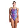 Maillot de bain femme 1 pièce ARENA WOMEN'S ARENA RACING STRIPE SWIMSUIT XCROSS BACK