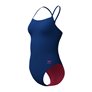 Maillot de bain femme 1 pièce SPEEDO ECO+ FL SOLID V-BACK 2.0 AF BLU