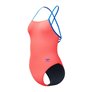 Maillot de bain femme 1 pièce SPEEDO ECO+ SOLID TIE-BACK 1P ORA/BLU