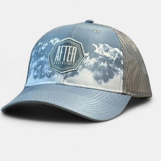 Casquette AFTER ESSENTIALS TRUCKER CAP Bleached Blue