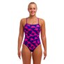 Maillot de bain femme 1 pièce FUNKITA Pinky Palms