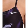 Maillot de bain femme 1 pièce NIKE SWIM CUTOUT MULTI PRINT PURPLE