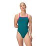 Maillot de bain femme 1 pièce SPEEDO SOLID TURNBACK GRN/PIN