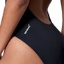 Maillot de bain femme 1 pièce SPEEDO LOGO THIN STRAP 1P BLA/WHI