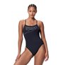 Maillot de bain femme 1 pièce SPEEDO LOGO THIN STRAP 1P BLA/WHI