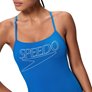 Maillot de bain femme 1 pièce SPEEDO LOGO THIN STRAP 1P BLU/WHI