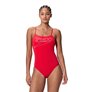 Maillot de bain femme 1 pièce SPEEDO LOGO THIN STRAP 1P RED/WHI