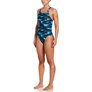 Maillot de bain femme 1 pièce NIKE SWIM FASTBACK PRINT GREEN ABYSS