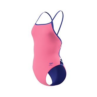 Maillot de bain femme 1 pièce SPEEDO SOLID TRI BACK PIN/BLU