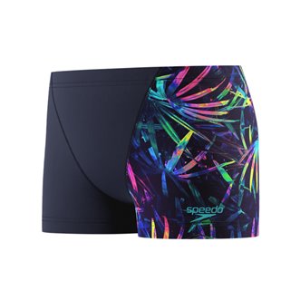 Boxer de bain garçon SPEEDO PRINT V-CUT AQUASHORT NAV/GRN