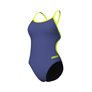 Maillot de bain femme 1 pièce ARENA LACE BACK SOLID - Future Dusk