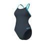 Maillot de bain femme 1 pièce ARENA TEAM CHALLENGE SOLID - Asphalt Water