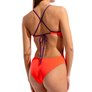 Maillot de bain femme 1 pièce ARENA TIE BACK SOLID - Bright Coral