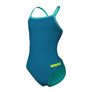 Maillot de bain fille 1 pièce ARENA TEAM CHALLENGE SOLID - Blue Cosmo
