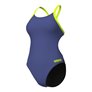 Maillot de bain femme 1 pièce ARENA TEAM CHALLENGE SOLID - Future Dusk