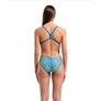 Maillot de bain femme 1 pièce ARENA SNAKESKIN CHALLENGE BACK - Blue Cosmo