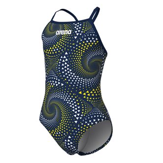 Maillot de bain fille 1 pièce ARENA FIREFLOW LIGHTDROP - Navy Yellow