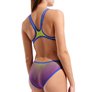 Maillot de bain femme 1 pièce ARENA SHADED PRINT TECH ONE BACK - Artic Lime Violetta