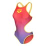 Maillot de bain femme 1 pièce ARENA SHADED PRINT TECH ONE BACK - Bright Coral Royal